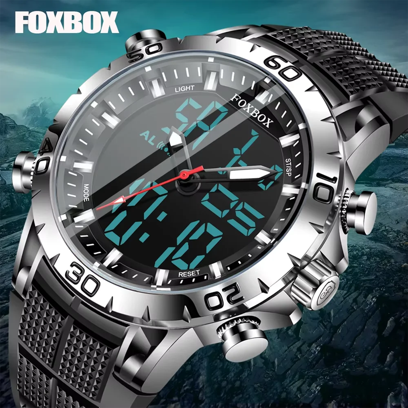 FOXBOX Mens Watches Sports Top – обзор и цена Luxury Watch Mockup