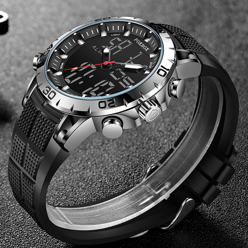 FOXBOX Mens Watches Sports Top – обзор и цена Luxury Watch Mockup