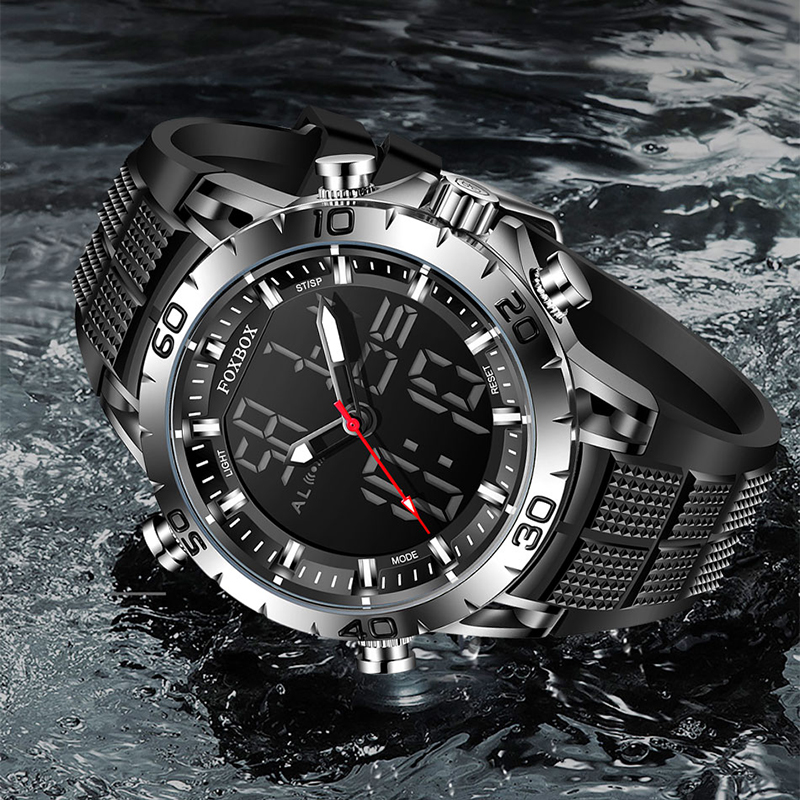 FOXBOX Mens Watches Sports Top – обзор и цена Luxury Watch Mockup